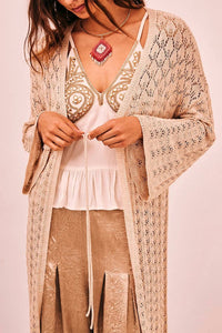 Nekane Nkn - Long Kimono With Openwork Details