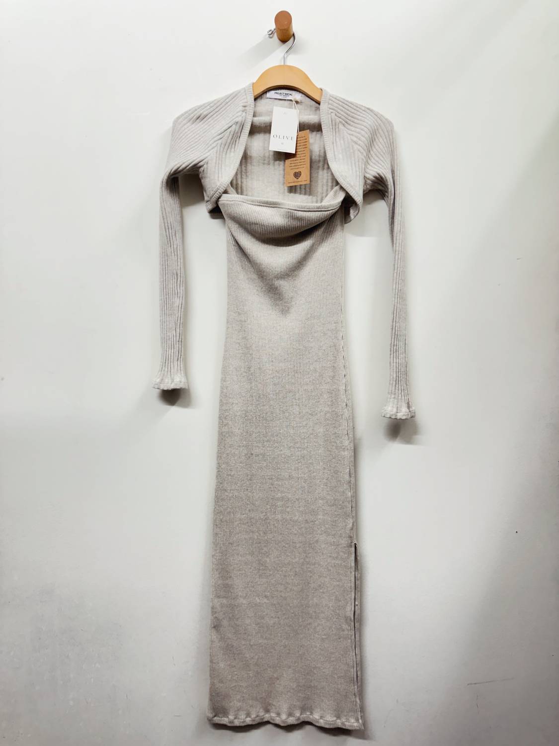 Project Social T - Allora Strapless Rib Midi Dress