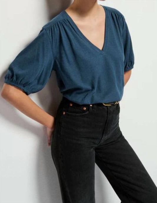 Nation Ltd - Edie Shirred Shoulder Top