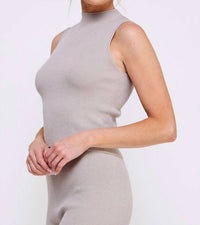 Allie Rose - Sleeveless Mock Neck Tank Top