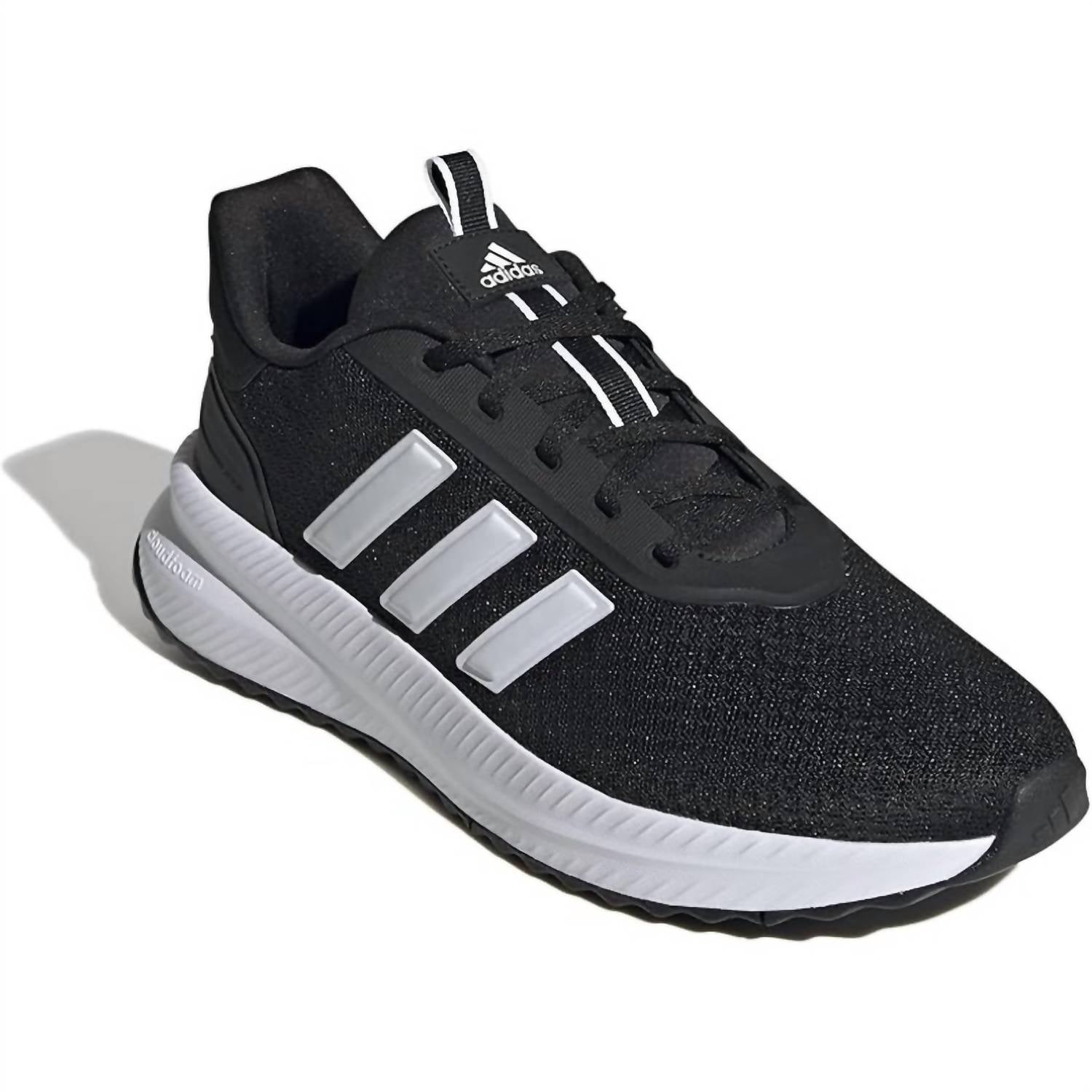 adidas Men's PLRPATH Lace Up Running Shoes in black and white - men's sneaker