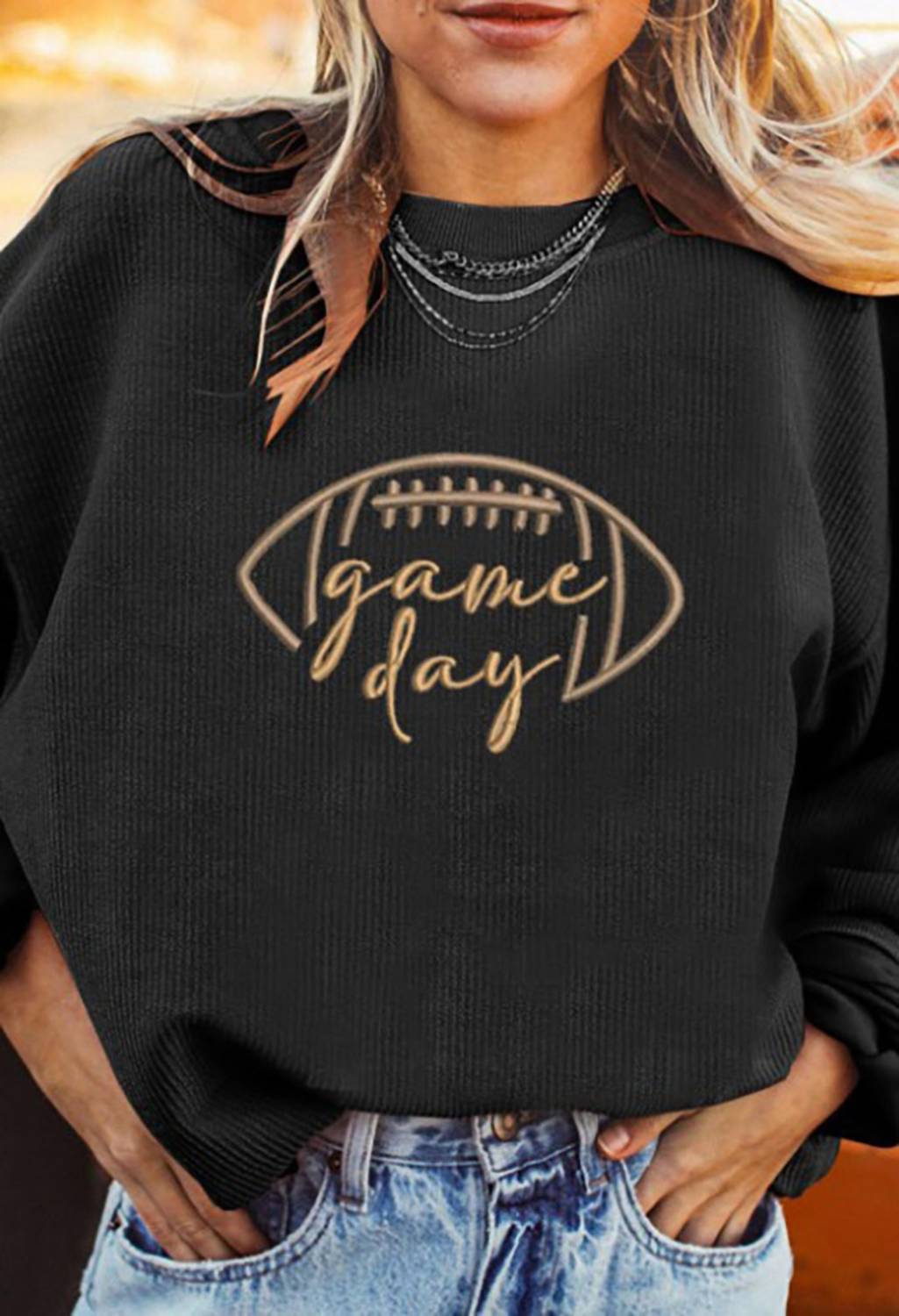 Legend Or Lies - Football Game Day Corduroy Sweatshirt