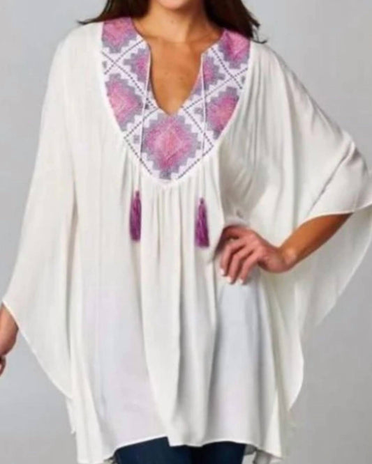 Lovestitch - Embroidered Kaftan Tunic