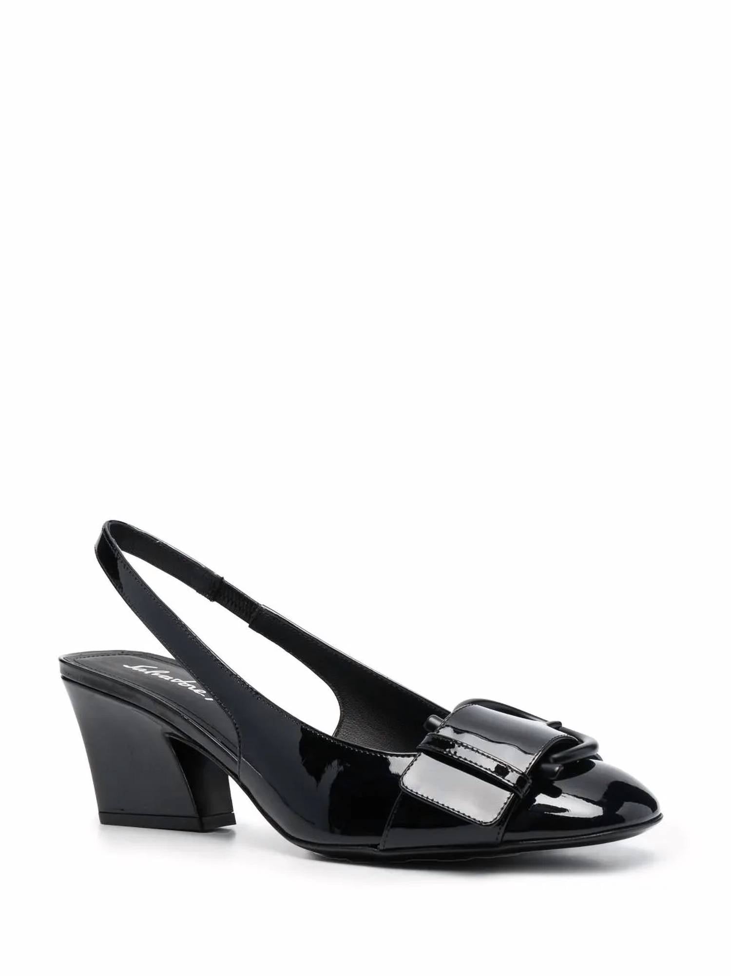 Salvatore Ferragamo - Women's Briget Patent-leather Slingback Pumps
