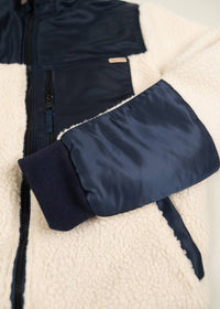 Iron & Resin Men's Tamarack Jacket in navy natural - men's shirt - detail view