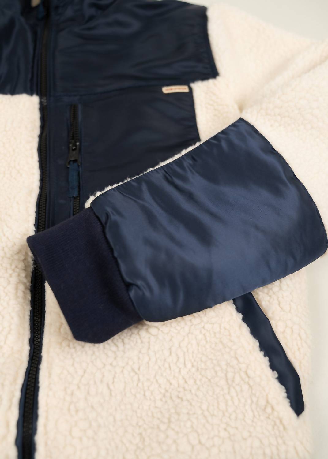 Iron & Resin Men's Tamarack Jacket in navy natural - men's shirt - detail view