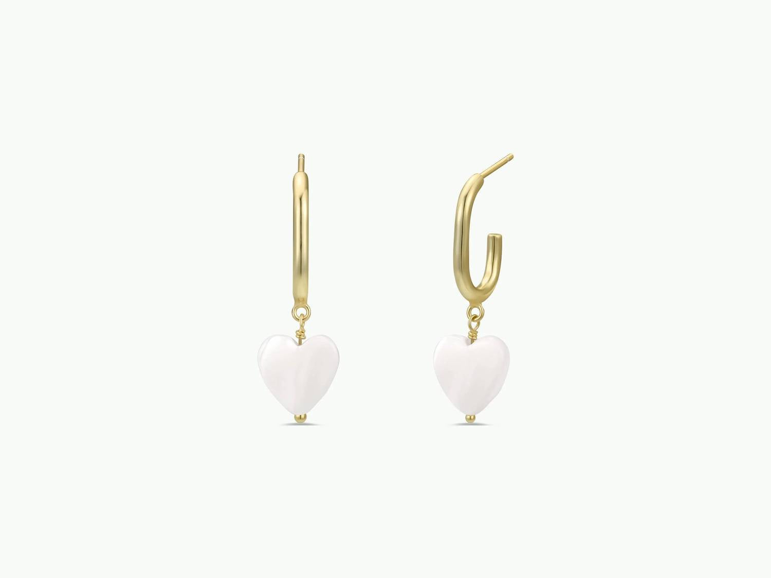 Jaxkelly - Women's Heart Drop Earrings