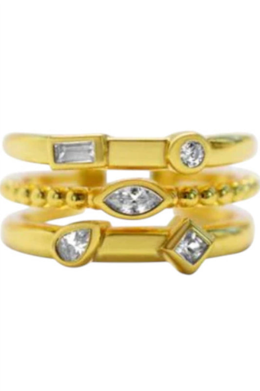 Stia - Women's It Fits! Adjustable Triple Band Rings