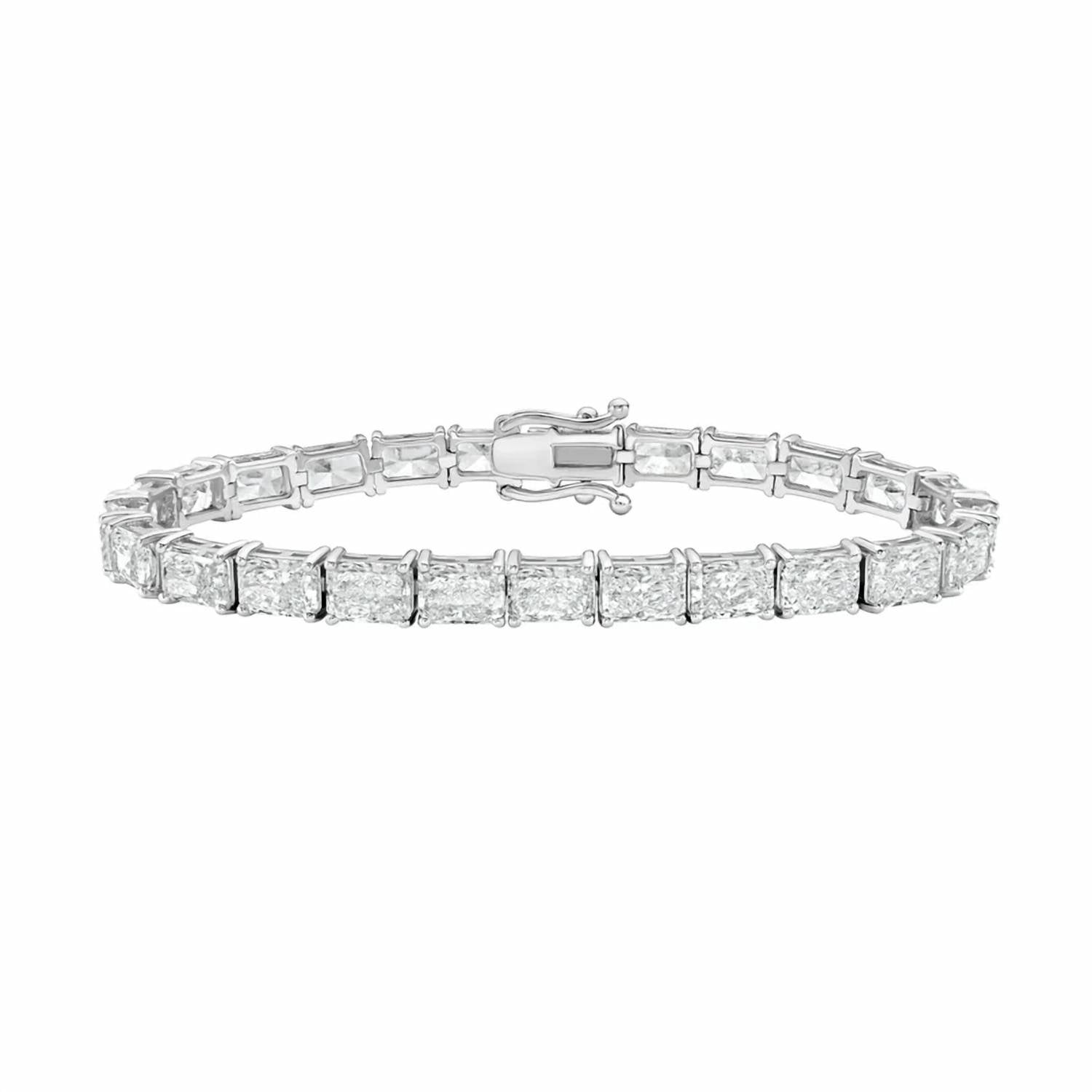 Diana M Jewels - Women's Radiant Lab-Grown Diamond Bracelet (56.00 Ct) - Signature