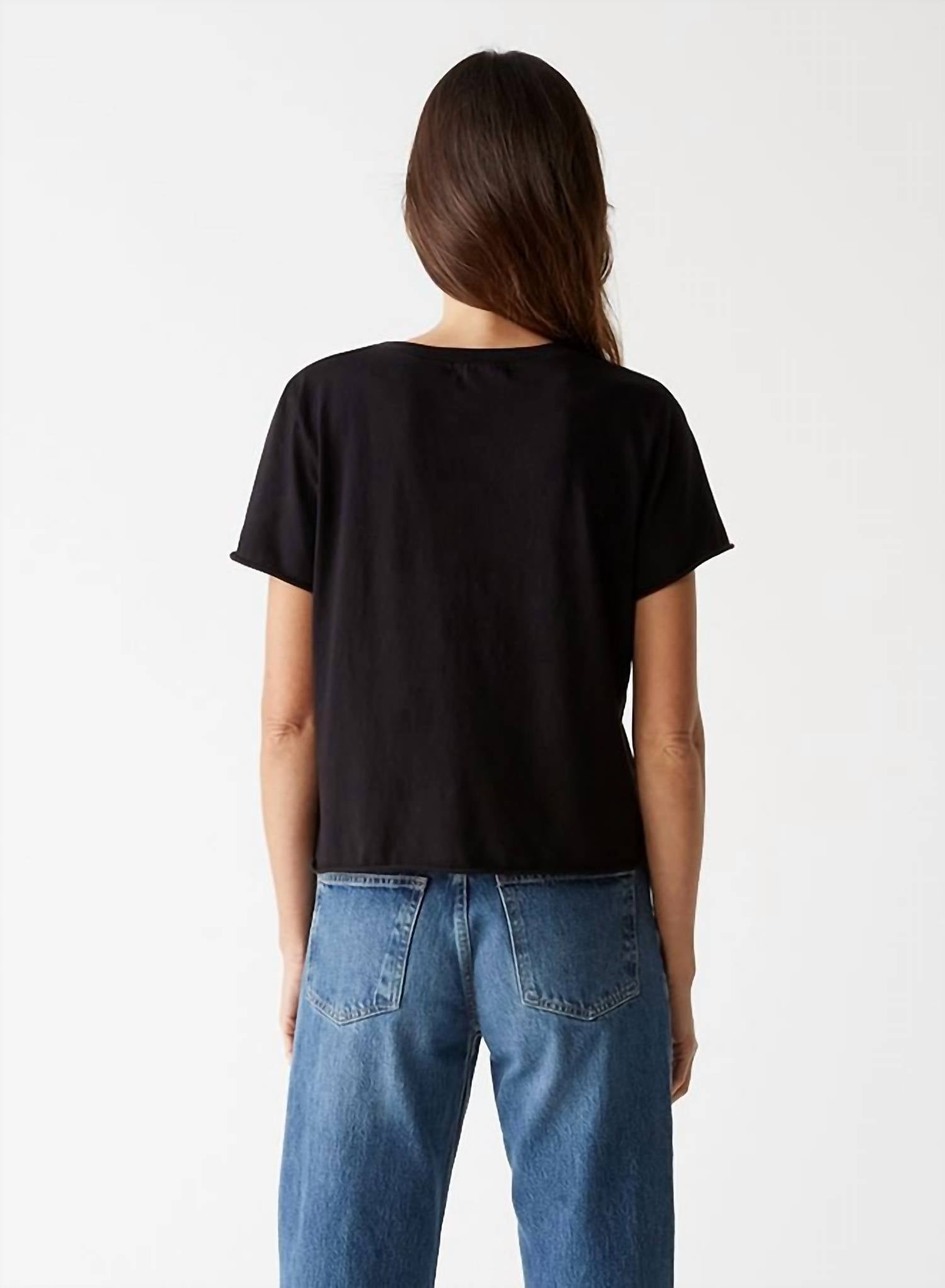 Michael Stars - Jackie Raw Edge Crew Neck Tee