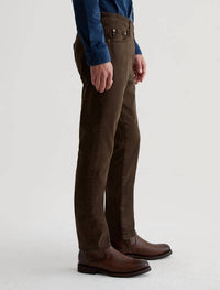 AG Jeans Everett Sueded Slim Straight Jeans in sulfur deep woodland - men's jeans - alternate view