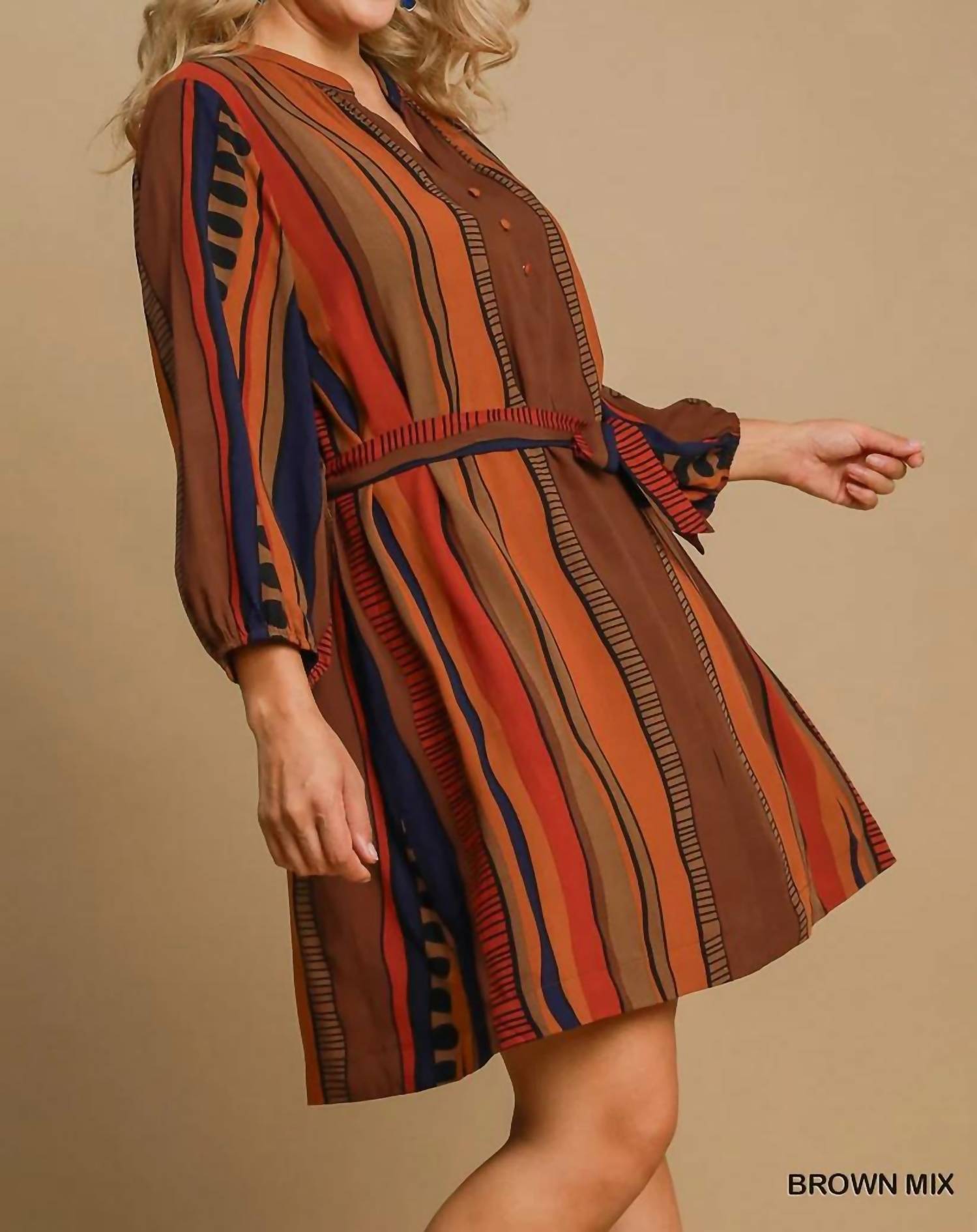 Umgee - Button Down Mini Dress