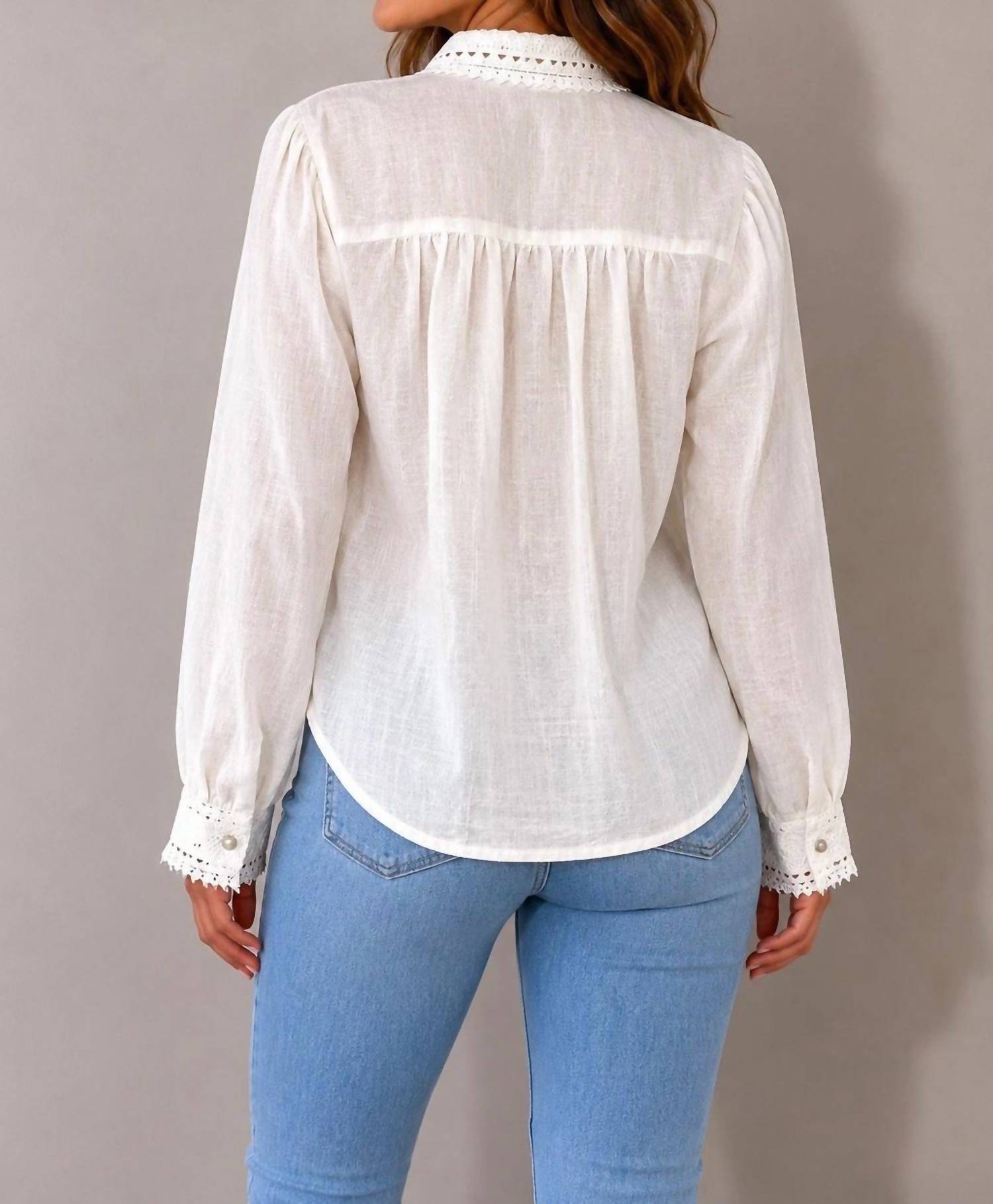 Elie Tahari - Linen Blend Blouse