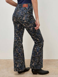 Apricot - Paisley Print Flare Pants