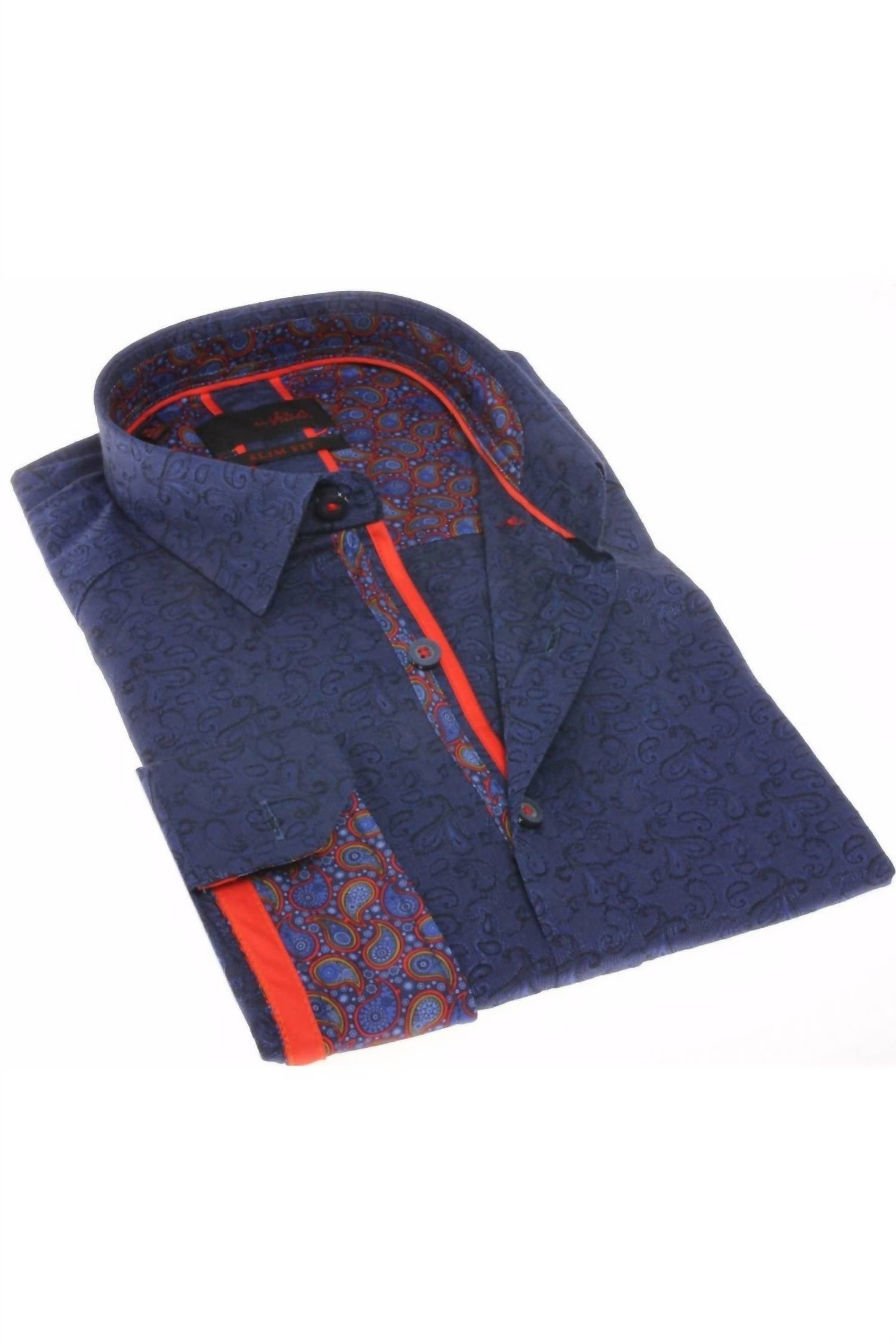 Eight X - Paisley Jacquard Button Down Shirt