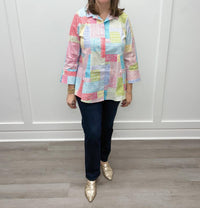 Habitat - Perfect Travel Patchwork Hidden Placket Shirt