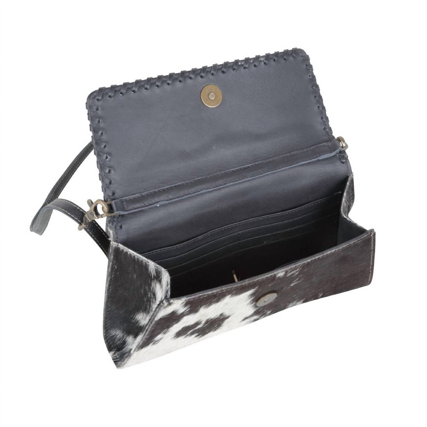 Myra Bag - Playful Leather & Hair-on Hide Wallet Shoulder Bag