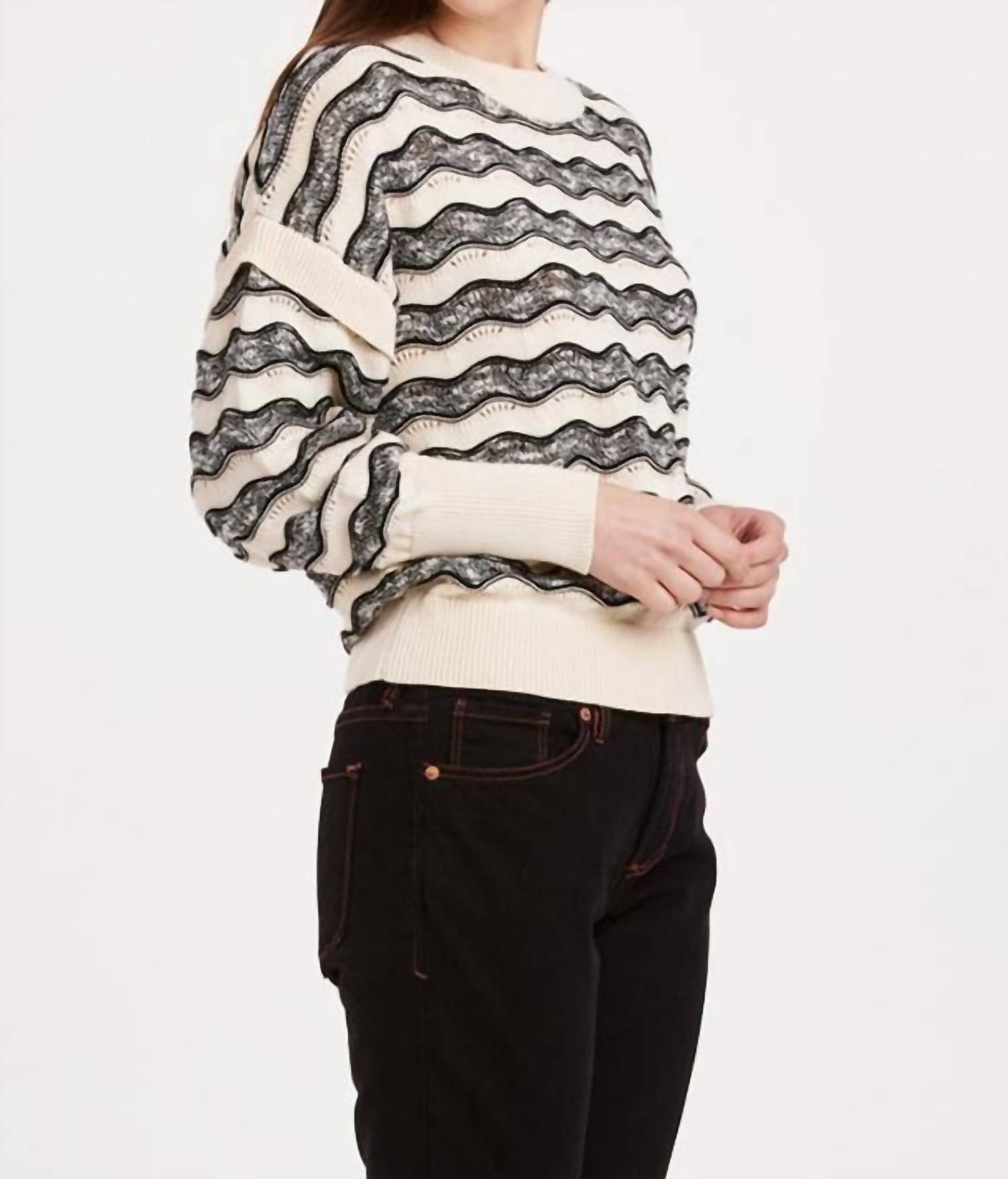 Another Love - Myla Wavy Stripe Sweater
