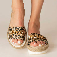 Cynthia Richard - Women's Bardot Leather Sandal