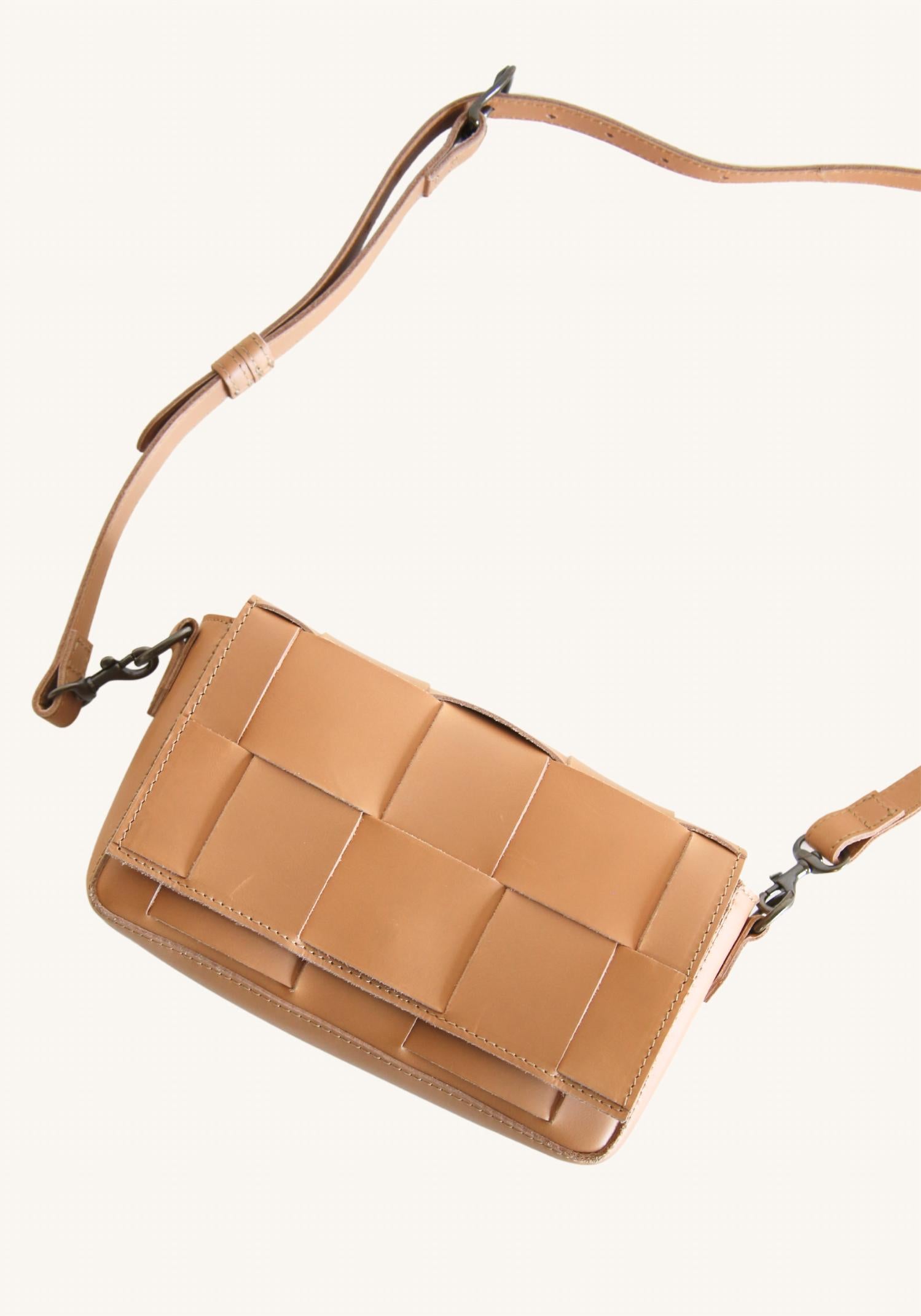 Able - Women's Mini Flap Woven Crossbody Bag