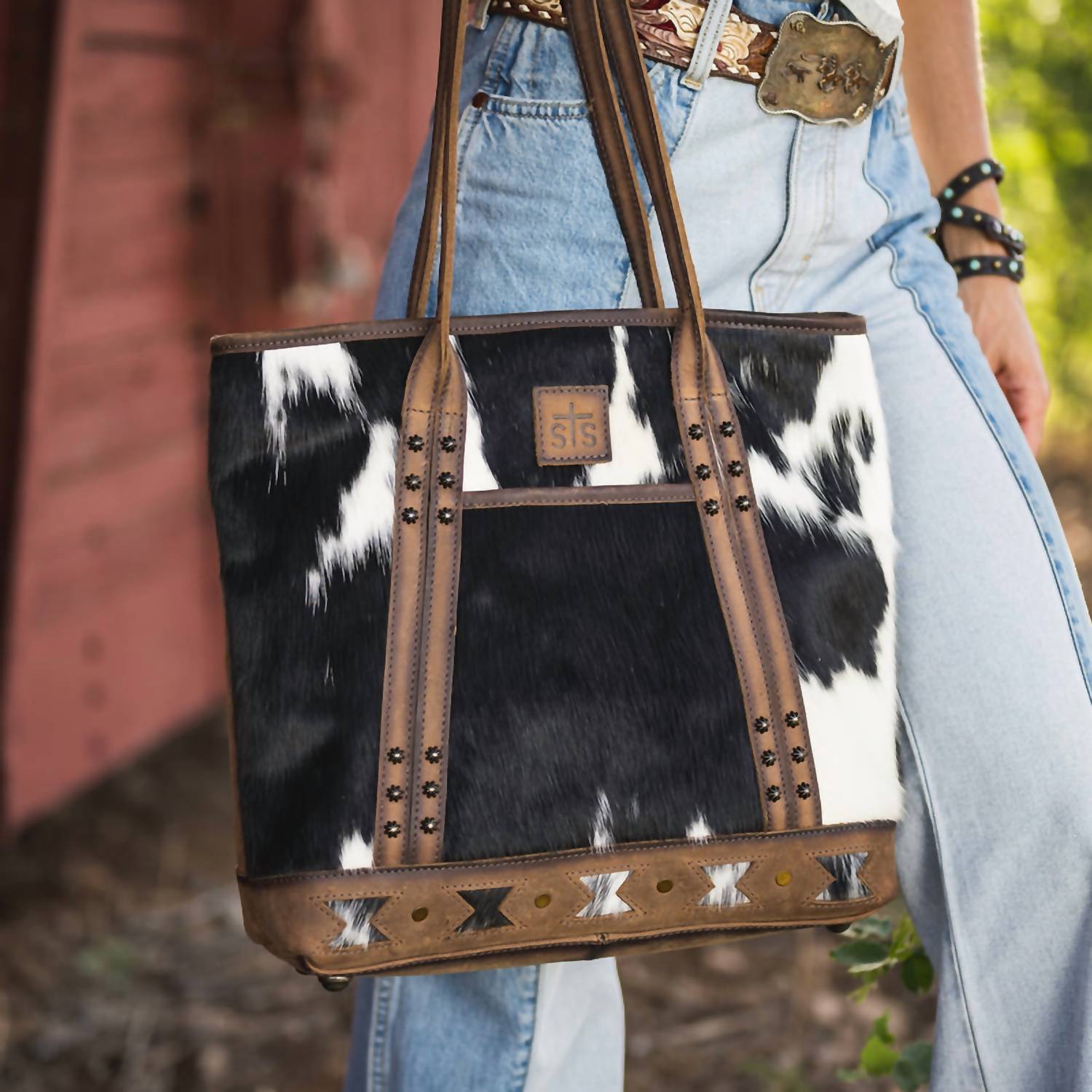 Sts Ranchwear - Women's Roswell Cowhide Tote