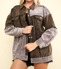 Very J - Washed Oversized Shacket
