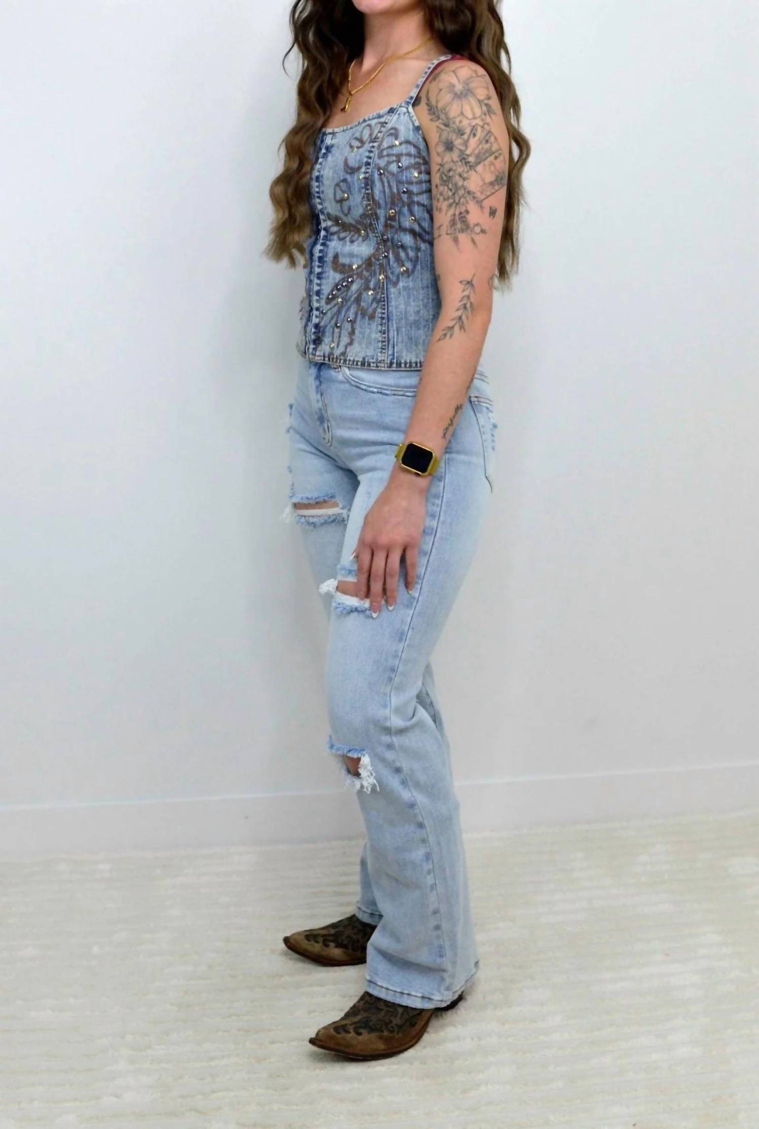 Blue B - Smocked Tank Top