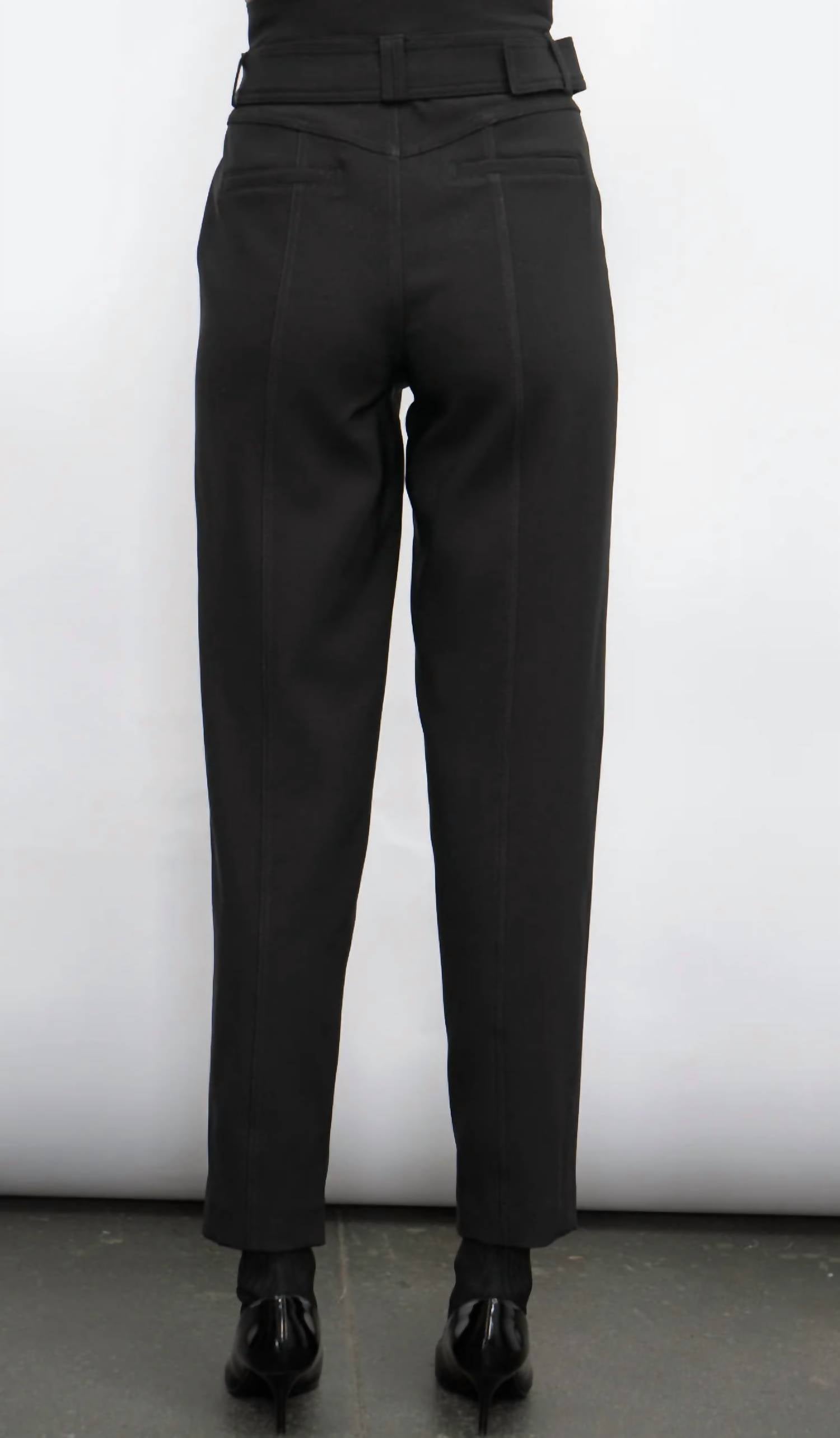 Greylin - Abilene Belted Paperbag High Waist Pants