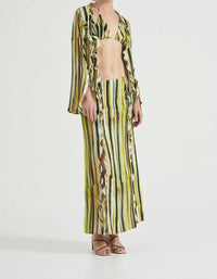 Third Form - Stroke Frill Maxi Skirt