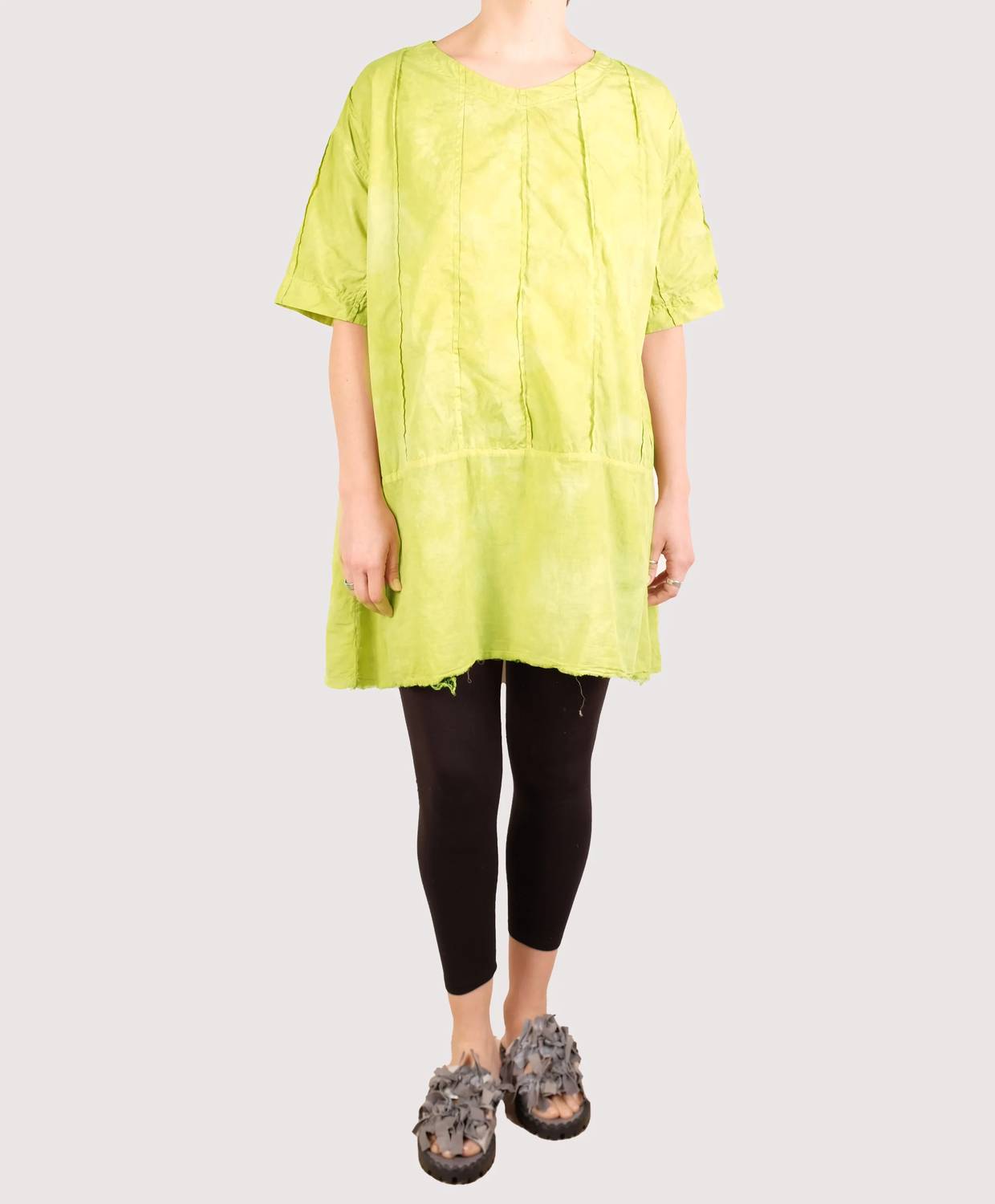 Baci - Mixed Material Tunic