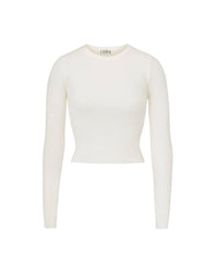 Eterne - Cropped Ribbed Fitted Top