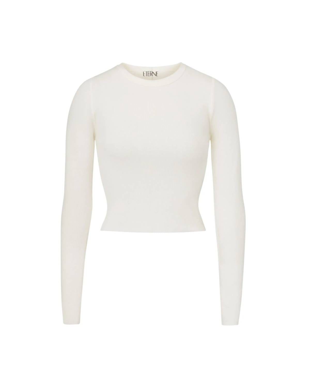 Eterne - Cropped Ribbed Fitted Top
