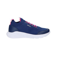 GEOX Girl's Sprintye Sneakers in navy fuchsia - kids' sneaker - detail view