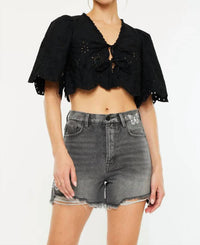 Kancan - Ariya Ultra High Rise 90's Boyfriend Shorts