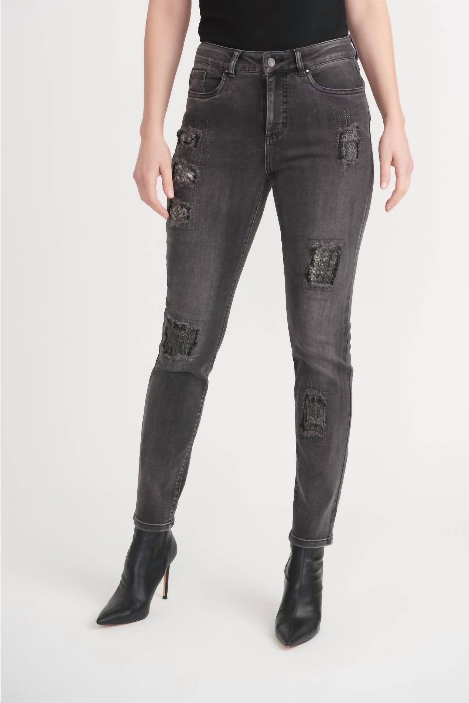 Joseph Ribkoff - Distressed Slim Jeans