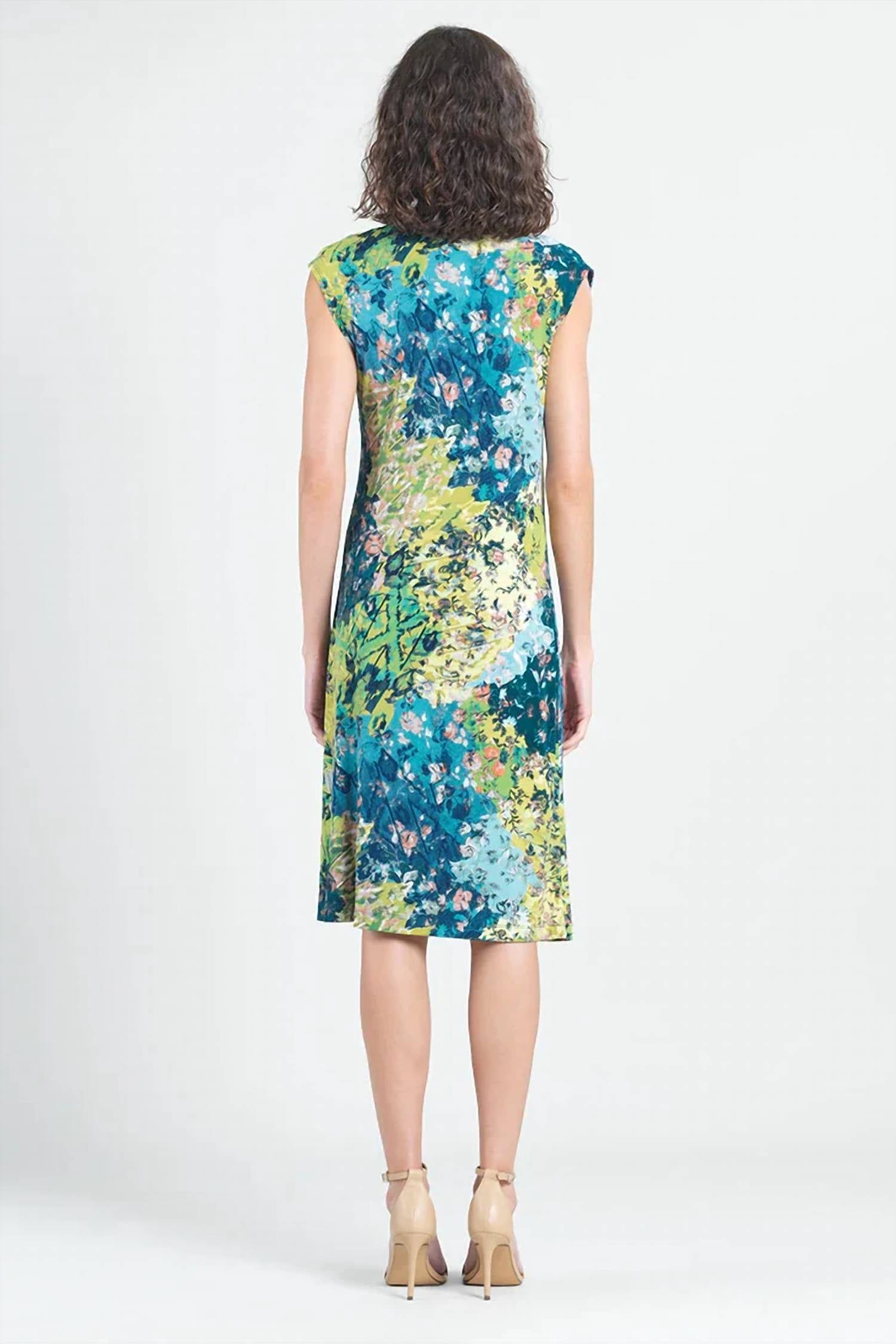 Clara Sunwoo - Floral Patch Print Sleeveless Midi Dress