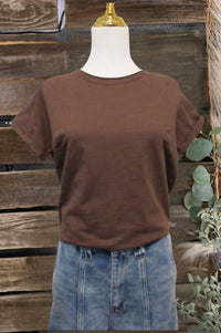 Aemi + Co - Women's Gwen Short Sleeve Lettuce Edge Top
