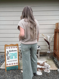 So Me - Wide Leg Twill Jeans