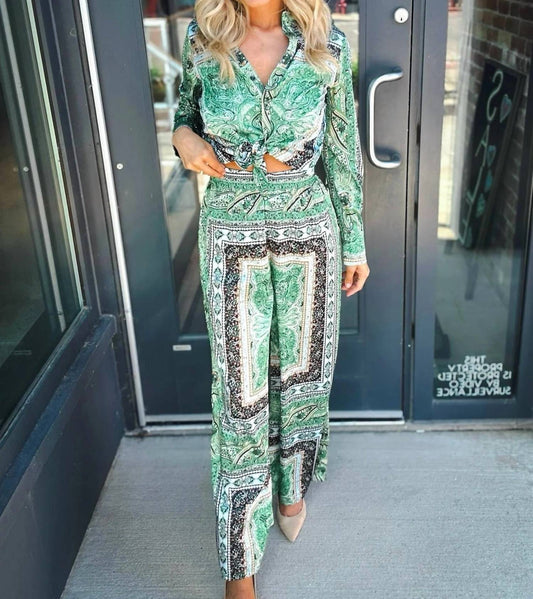 Renuar - Pull On Wide Leg Pant