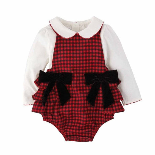Mudpie - Baby Girl Buffalo Check Dress