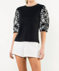 Thml - Puff Sleeve Knit Top