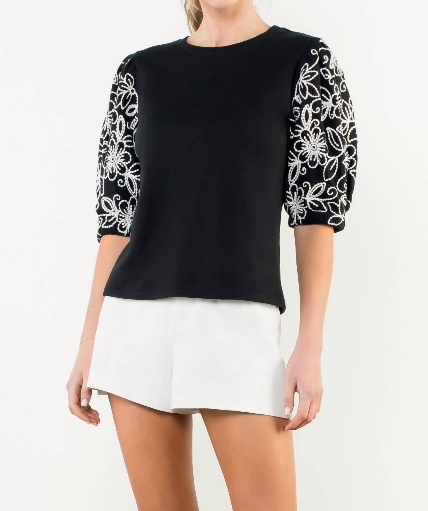 Thml - Puff Sleeve Knit Top
