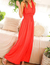 Vine & Love - Sunset Dreams Halter Maxi Dress