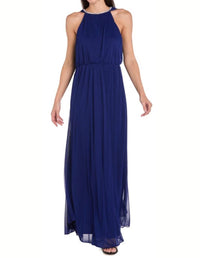 R&M Richards - Rhinestone Capelet Long Evening Dress