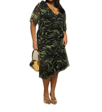 Fashion Szn Curve - Zebra Print Midi Dress - Plus Size