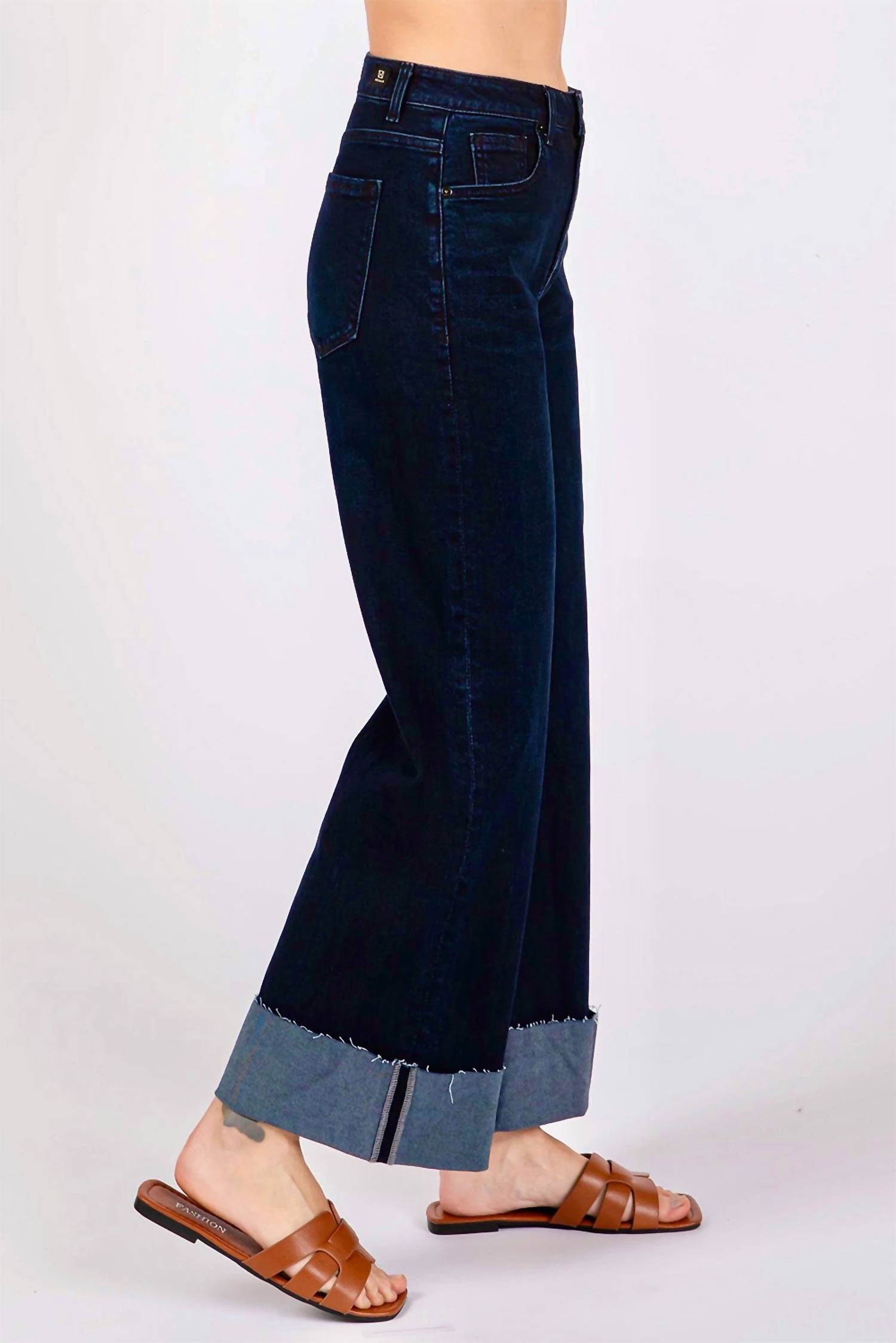 Letter To Juliet - Bianca A Line Wide Cuff Jean
