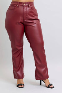 Judy Blue - High Waist Faux Leather Pant