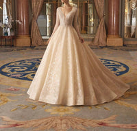 Demetrios - Karmen Beaded Tulle Gown