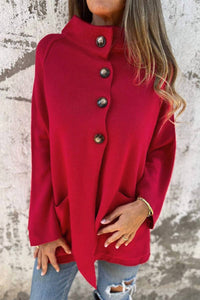 Lovesoft - Collared Button Front Wrapped Cardigan
