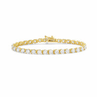 Diana M Jewels - Women's Round Lab-Grown Diamond Tennis Bracelet (10.00 Ct) - Bold